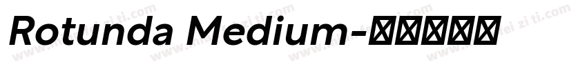 Rotunda Medium字体转换